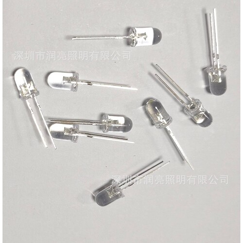 5mm红绿无极双色透明高亮插件红光翠绿led发光二极管指示灯珠品质