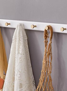 t挂衣架壁挂墙上k免打10230884入户关门后钥匙玄衣服挂钩实木卧室