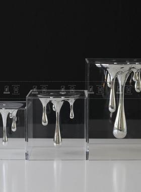 创意滴工艺品代UJL酒店样板房电视柜书房摆件亚克力约水现软装简