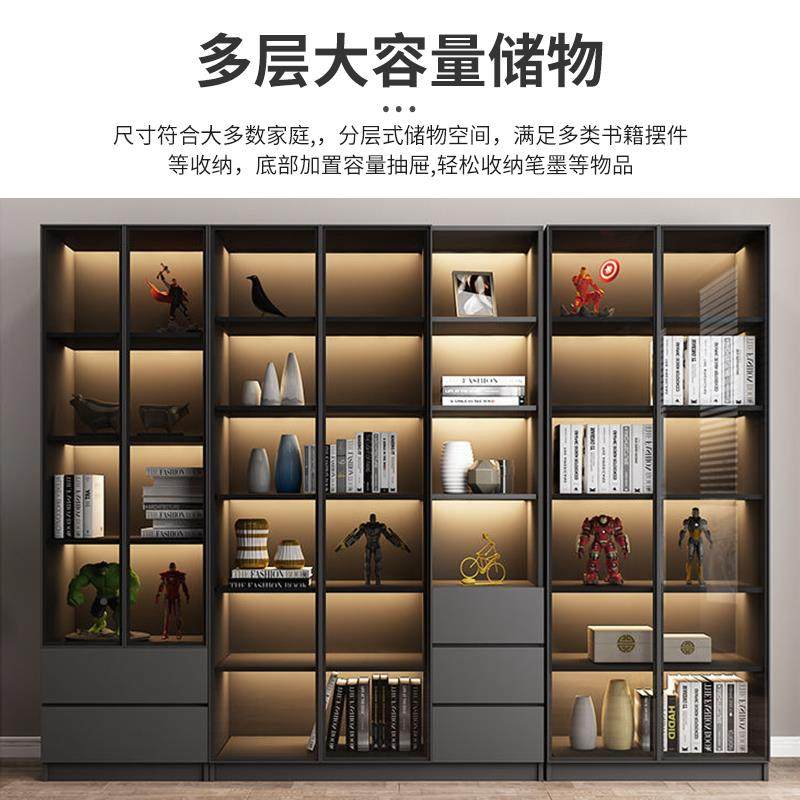 柜带玻璃储物柜一体家用客厅尘书架组书合门置物架满墙防展1533示,美容美体仪器,其它面部美容工具配件,淘宝优惠券,粉丝福利购,淘宝优惠卷