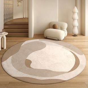 摇摇椅专用地垫圆形卧室客厅阳台椅子地毯办公室电脑躺椅转椅脚垫