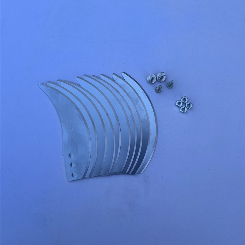 新款不锈钢弯刀刀片直管切断机膨化机空心棒切刀专用带固定螺丝