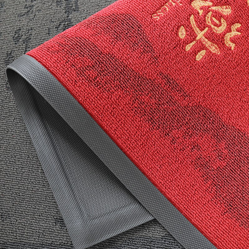 高级刺绣入户门地垫家用大门外进门脚垫防滑耐磨高端别墅门口地毯