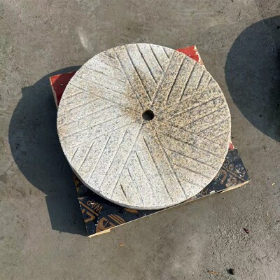 农村石磨盘旧石磨茶台园林庭院装饰造景铺路石仿古新石磨石磨刻字