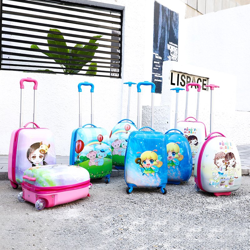 儿童拉杆箱可定制学生卡通16女宝宝18寸男19万向轮行李礼品旅行箱