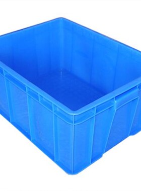 速发蓝色红色黄色塑料盒子长方形塑料方盒周转箱注塑物流箱防摔仓