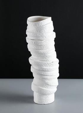 现器代约样简YQ-H287房白色几何层板叠花摆件客厅电视柜餐桌创意