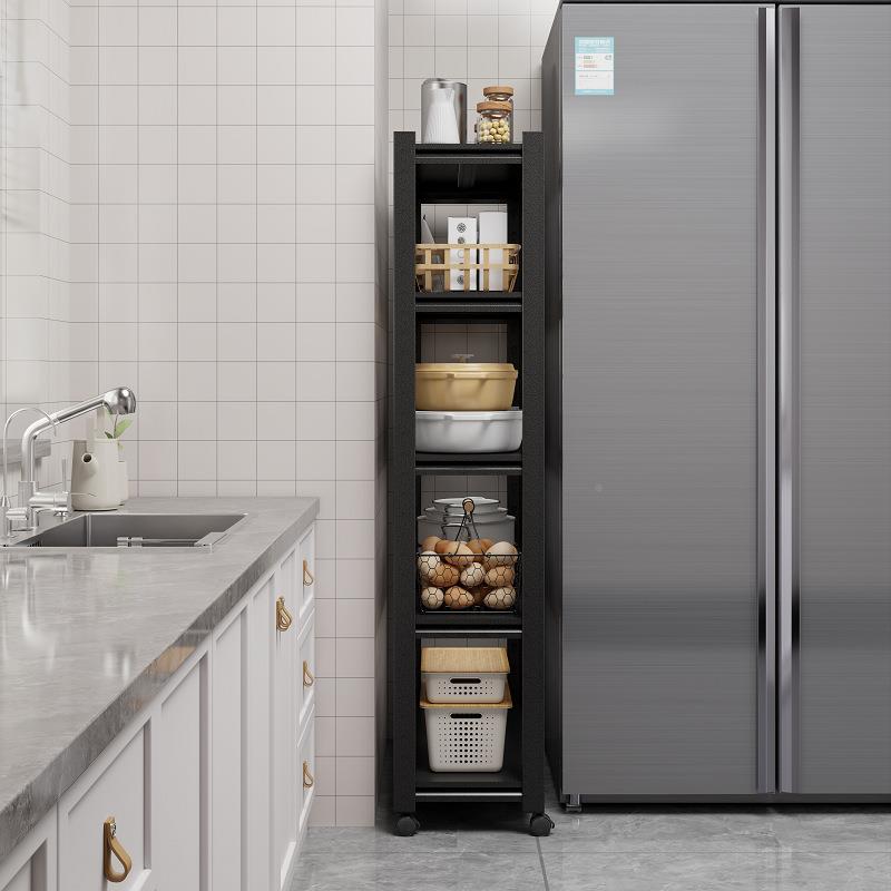 房厨带ZWJ-CF-D轮夹缝置架落收地家用移动超窄冰箱缝物隙储物柜碳