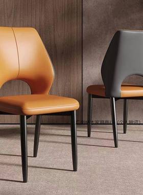 北欧现椅代轻奢餐家用靠椅酒子店洽谈椅餐桌椅休闲餐厅简约凳SOF
