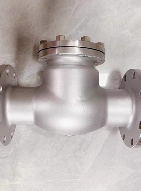 304不锈钢法兰止回阀H44W-1v0P16P25P旋启式单向阀卧式阀门2寸DN5