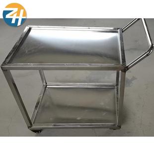 3搬4不锈钢手推车169酒店餐工具运饮输运0不锈钢双层推车