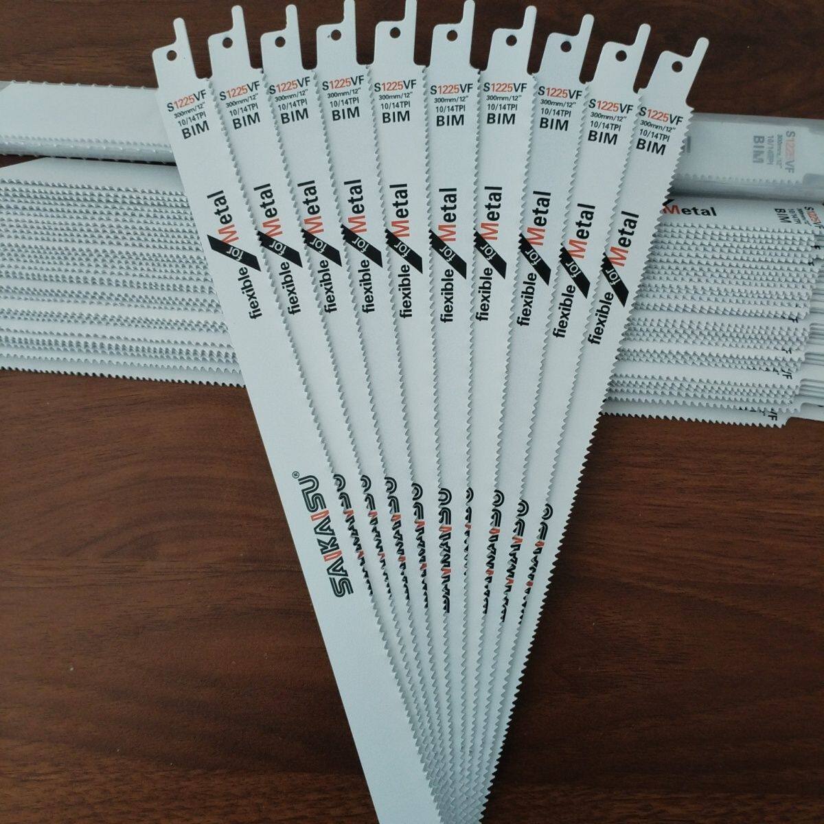 赛凯速往复锯双金属锯条S1225VF/10/14T马刀锯切割管材/带钉木材