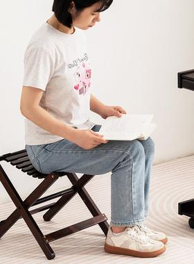 家用马扎凳子木质可折携叠小凳矮款叠椅便式客96179厅卧折室子浴