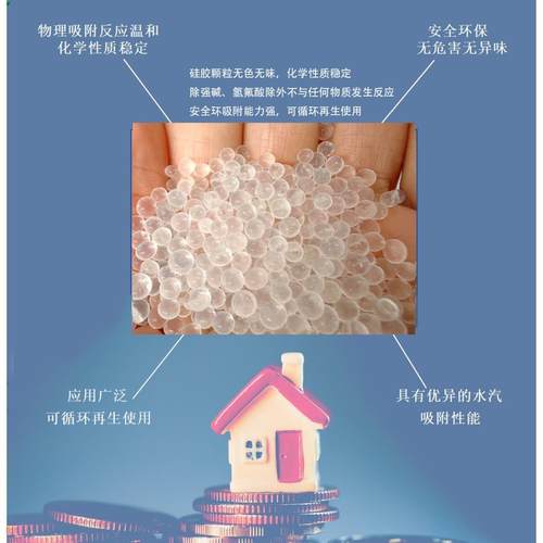 吸附除1g硅胶B(湿干燥工业干鞋类服剂饰箱包电子等防潮吸湿高硅胶