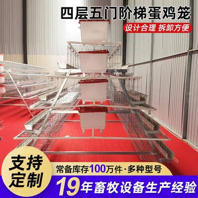 阶FBC梯蛋鸡笼冷镀锌鸡蛋鸡笼四层五肉笼养设门备厂家供式应