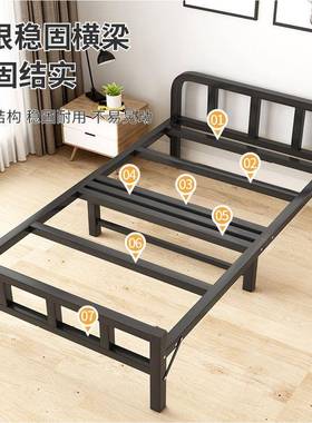 折叠床单人简家用易床人午床休LKA小床加床一米二双成人宿舍硬板