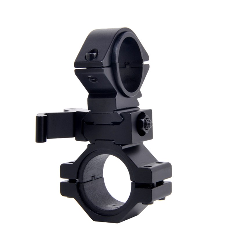 KC06快拆3h0mm铝合金手电筒自行车前灯十字转换夹子增高紧固件夹