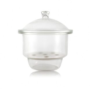 实验室玻璃干燥器真空干燥皿减压负压透明棕色除湿样品盒干燥罐盖