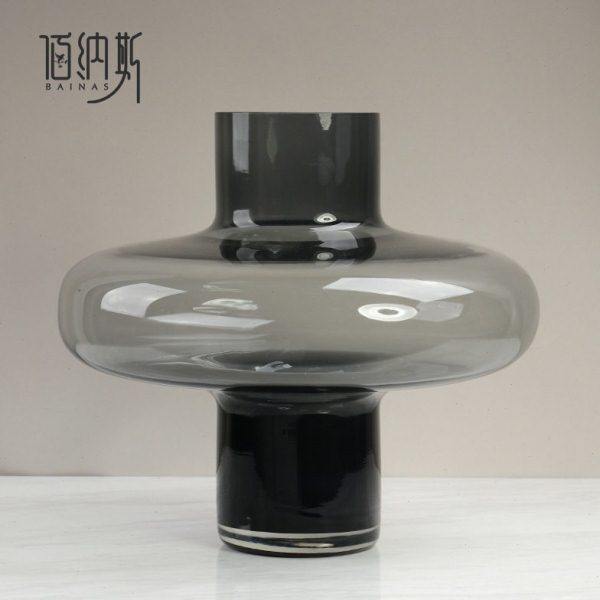 北欧简约落地高级灰色透明水培花瓶餐桌家居玻璃摆设客厅软装饰品,鲜花速递/花卉仿真/绿植园艺,花瓶,淘宝优惠券,粉丝福利购,淘宝优惠卷