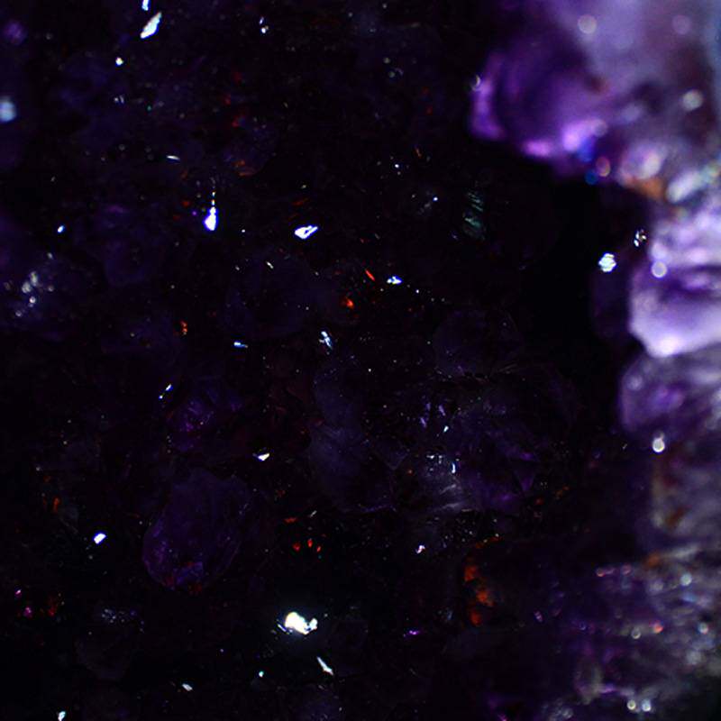 天然紫晶洞对洞摆件乌拉圭聚宝盆 摆件 钱袋子原石摆件