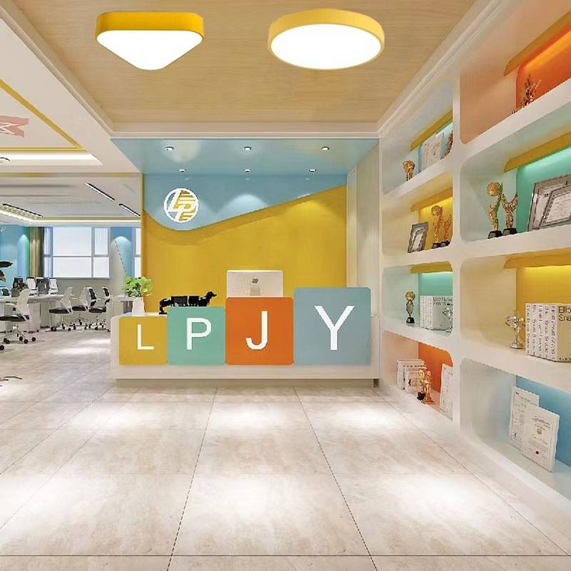 幼儿园三角形圆形吊灯卡通几何大厅教室过道正方形创意造型吸顶灯