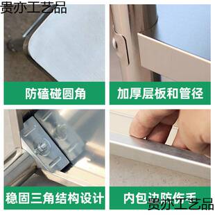 不锈钢工作台厨房作台商用打荷台灶台架可订切菜案板桌饭店