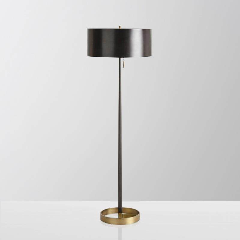 铁艺简约工业风落地灯卧室客厅样板间美式现代创意落地灯