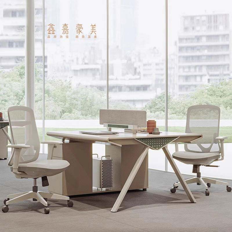 职员办公桌员工位桌椅组合四六人位双人两人卡座4人6人职工办公室