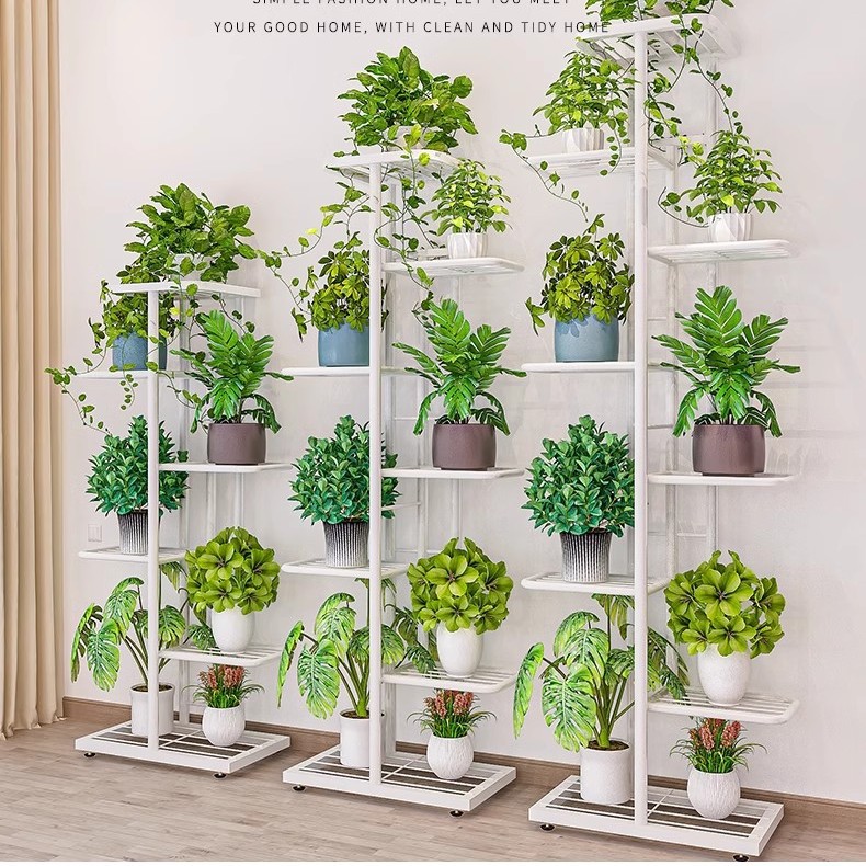 花架子客厅落地式室内家用阳台置物架多层铁艺绿萝植物摆放花盆架
