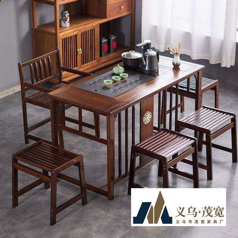 阳台办公室茶桌小型家用桌椅组合烧水壶一体全套实木湿炮台,商业/办公家具,茶台/茶桌,淘宝优惠券,粉丝福利购,淘宝优惠卷