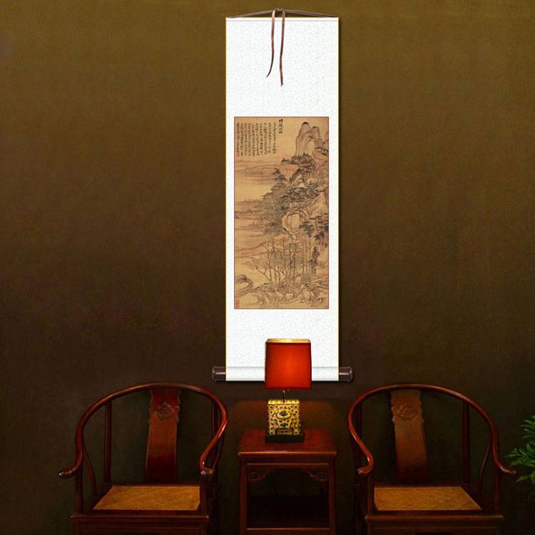 晴川揽胜图 恽寿平百花图 九兰图 山水画 桂花图 国画花鸟