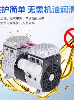 荣格KB-140V 无油真空泵静音实验室小型工业用负压泵气泵抽真空机