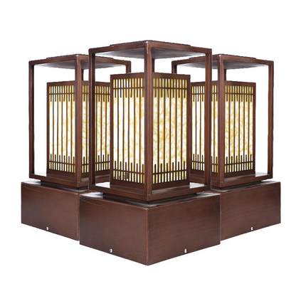 跨境led方形草坪灯户外灯现代铝型材景观落地矮柱灯庭院景观