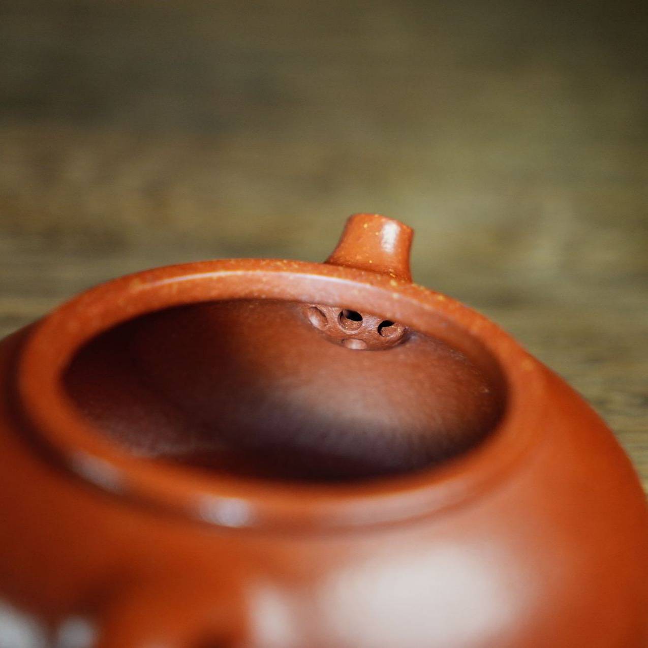 寒江壶原矿梨皮朱泥宜兴紫砂壶泡茶利器茶具茶器名家传手工手把壶