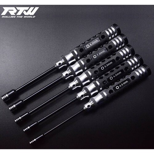 RTW 内六角公制套筒 RC模型车模 维修工具 4.0-4.5-5.5-7.0-8.0