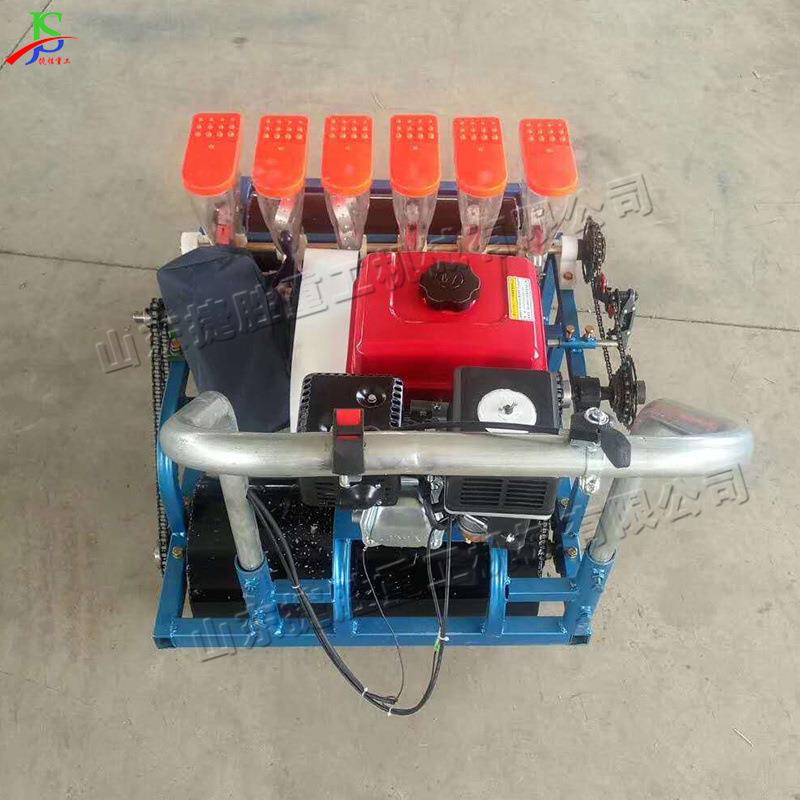 自走式蔬菜播种机手推式蔬菜播种设备小型农用汽油花卉点播机