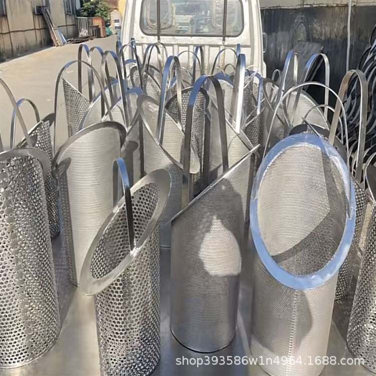 炼油厂石油管道不锈钢临时过滤器锥形滤网平底锥形滤芯精度可选