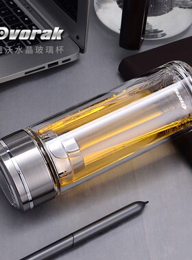 Dvorak德沃加厚双层玻t璃杯不烫手品质商务茶杯广告礼品杯印logo