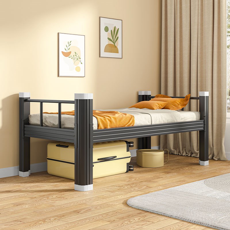 铁架床员工铁艺学生上下床米铁床1.5米单人床1.2单层宿舍双人床