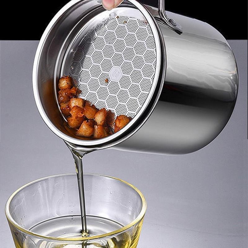 新款304不锈钢油壶油罐居家用厨房油桶带盖防尘防漏不挂油翻盖倒