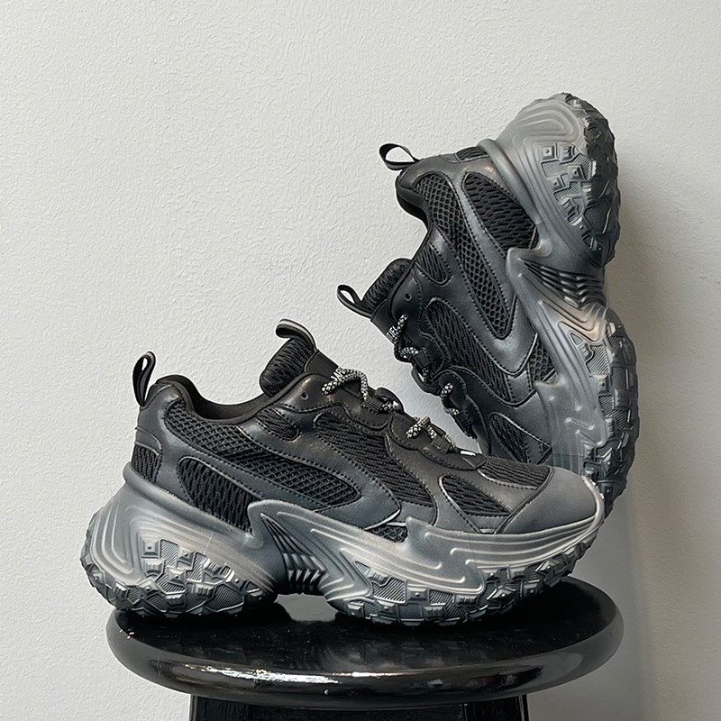 脏脏老爹鞋男2024夏季新款情侣百搭网面透气厚底增高运动休闲鞋子