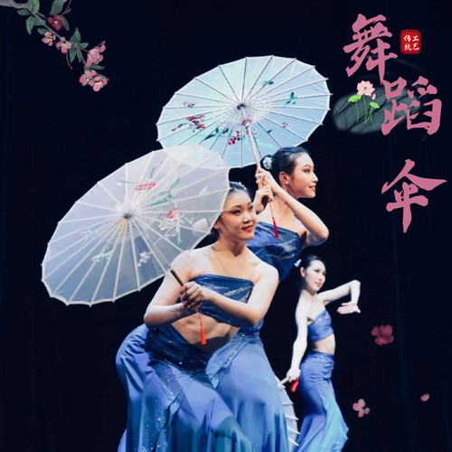 舞蹈伞雨涧春行图古典舞t绸布伞傣族傣家的雨西子湖初妆伞演出道
