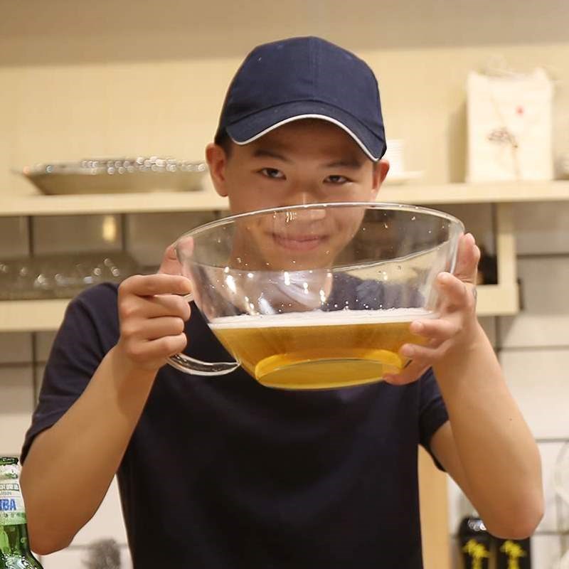 logo酒杯子碗超大斗杯子巨型定制扎啤刻字酒杯号啤酒杯化酒耐热钢