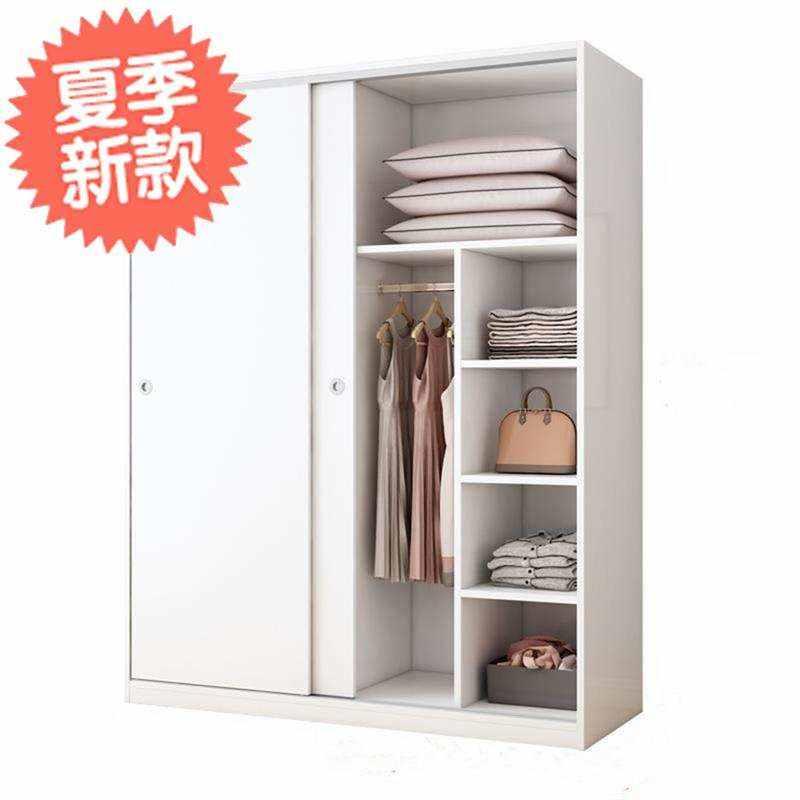 一米二推拉j门衣柜1.2m宽120现代1米2简约H1.6简易80cm长1.4移门