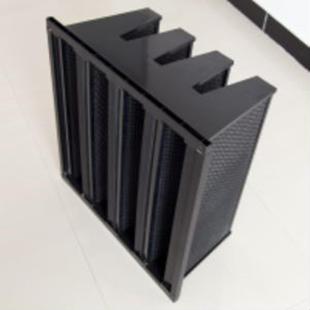 生产V型过塑料框蜂型窝颗BO粒活性空气炭过滤器W滤网过滤棉耐腐蚀