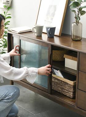 家墙逸实16794木斗收柜纳柜简约现代卧储物柜落地靠抽屉柜客厅餐