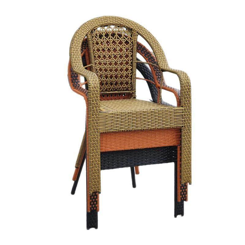 家实用单6人阳台藤结耐用椅不累久坐老人年椅子舒服藤编椅靠背椅