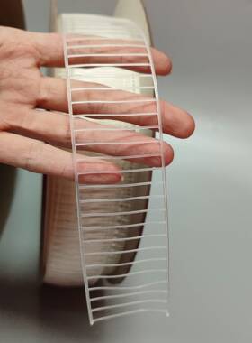 保士特TPU透明弹性扎带梯形包装胶钉绑卡背卡固定弹力胶针绳子