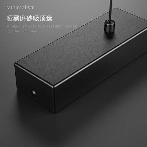 吊灯餐厅长条吊灯意式简约计极简吧一字餐厅公室代设现长办条