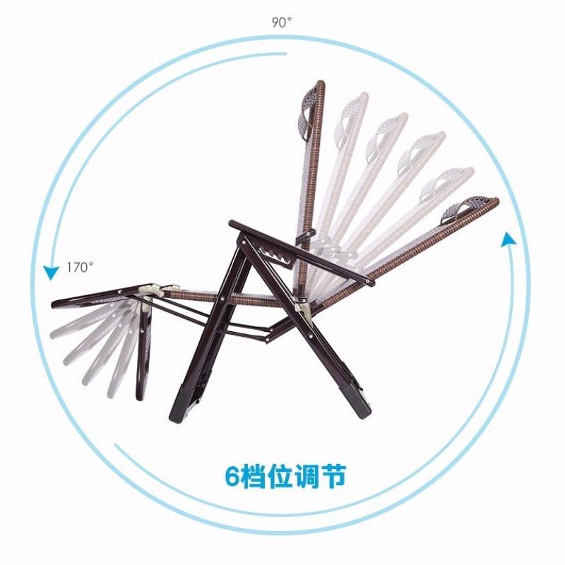 藤夏凉椅躺椅折叠午休藤椅椅子午背睡阳台家用休闲子椅老人椅靠懒